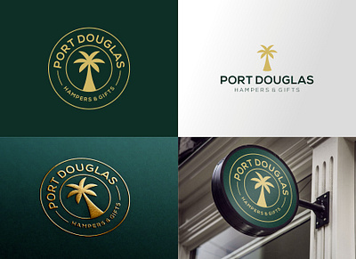 Port Douglas branding design graphic design illustration logo typography vector