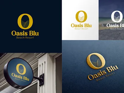 Oasis Blu branding design graphic design illustration logo typography vector