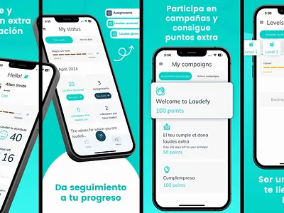 Laudefy App Screenshots app romo banners app screenshots app store screenshots creatives trendy