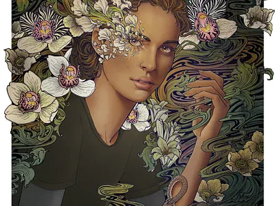 Annihilation art print drawing film poster illustration poster traditional