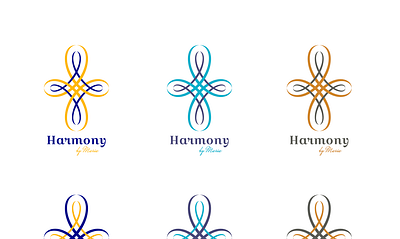 Harmony by Maria branding logo vector