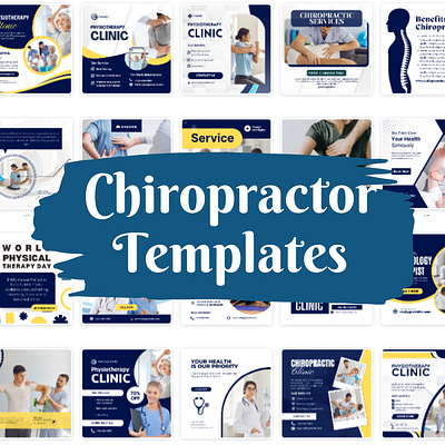 Social Media Posts for Healthcare Clinic (Canva Templates) business social media templates social media post templates social media templates