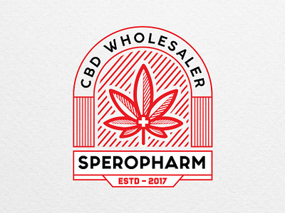 Spero Pharm - CBD Wholesaler badge logo brand brand designer branding cbd cbd logo graphic design graphic designer logo logo designer logo ideas logo maker logos vintage logo