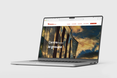 Site internet - groupe institutionnel branding corporate design designer graphic design mockup ui ux webdesign website
