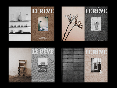 Le Rêve branding design graphic design layout lifestyle logo mood mood board moodboard type typography