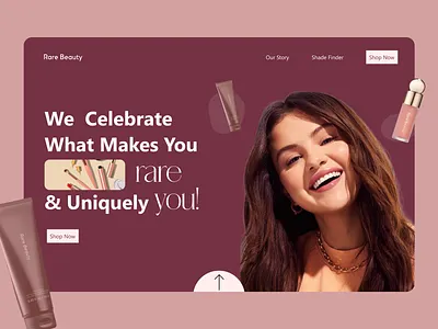 Makeup Ecommerce Website - Redesign app app design beauty brand beauty website brand catalogue clean ui cosmetics design illustration minimalist design modern modern design product page redesign skin care skincare ui web website