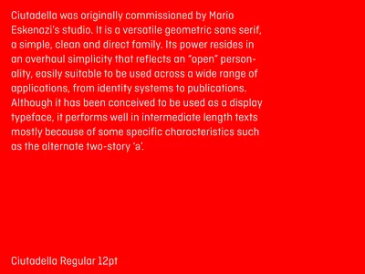 Ciutadella typeface alternates