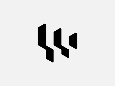 Abstract Tech W – Logo Concept // For SALE 3d branding edgy geometric graphic design grids letter w logo mark minimal modern tech w w logo web3