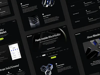 BlockWallet | Infrastructure Page 3d 3d design analytics dashboard animation blockchain website branding crypto website cryptocurrency crypto design graphic design illustration logo minimal clean design motion graphics product design ui ui ux user experience