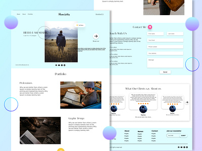 Portfolio Website Design adobe xd design figma graphic design portfolio ui ui design ux web design website ui