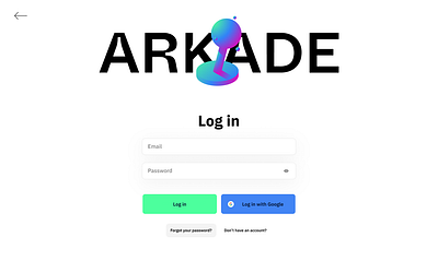 ARKADE Game purchase store design e commerce game product design