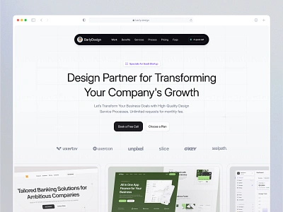 Barly Design - Website branding clean design designer graphic design landing page personal website saas ui uidesign ux uxdesign web web design website website design