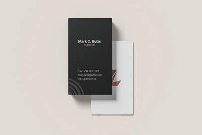 Minimal Vertical Business Card! branding business card clean aesthetic corporate identity graphic design minimalist design modern style professional branding simple elegance sleek design vertical layout