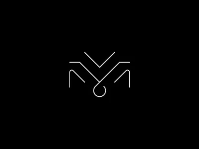 M black brand branding design letter letter m logo m minimal simple white