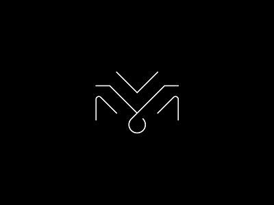 M black brand branding design letter letter m logo m minimal simple white
