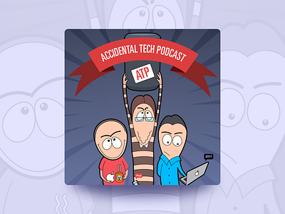 ATP Podcast Cover (retro edition) design egoraz flat graphic design illustration logo podcast cover vector