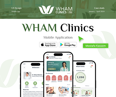 WHAM Clinic | Mobile App mobile app user experience user interface design ux design ux ui ux ui design