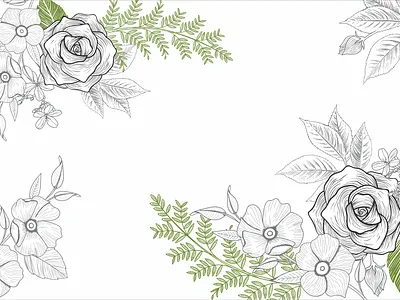 Tray Set Beautiful Design abstract flower graphic design illustration melamine tray vector