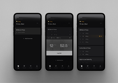 Workout Tracking App fitness tracking ui ux workout