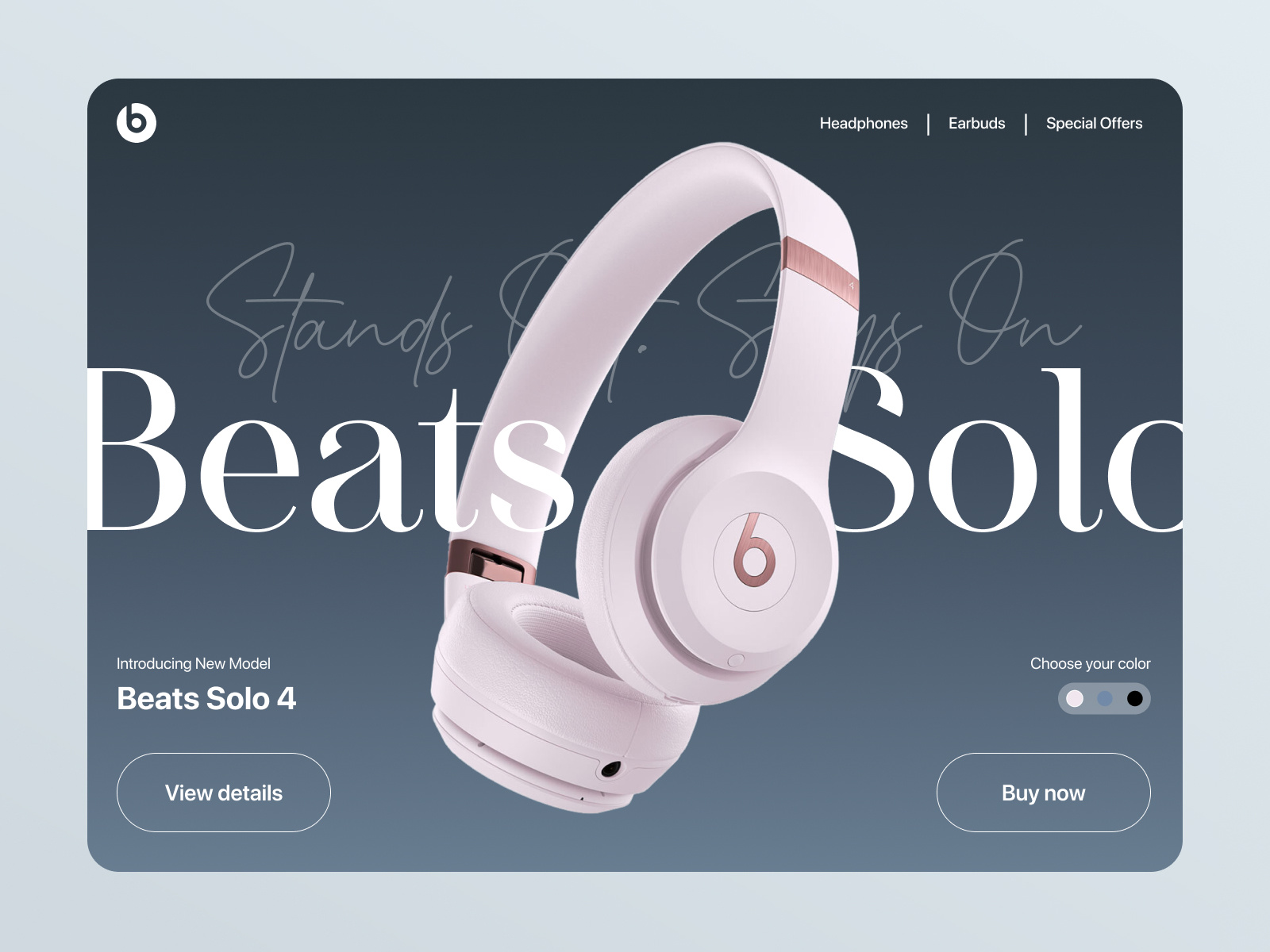 Main page concept for Beats company animation design figma motion graphics ui ux uxui web