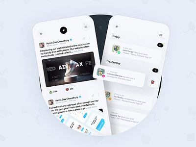 Likes - Social Media App UI Concept app design concept ui design media minimal mobile mobile app mobile app design social social media ui ui design user interface