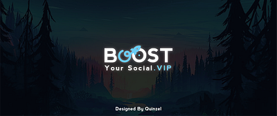 boost your social logo graphic design logo