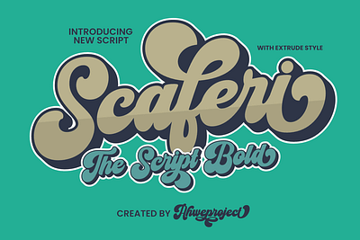 Scaferi - Script Bold with Extrude Font alternate font