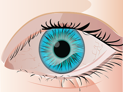 Blue Eye Vector Illustration drawing blue design eye graphic graphic design illustration vector