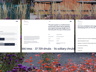 New Landscape Technologies — Pages corporate design landscape pages plant ui ux website