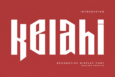 Kelahi Decorative Display Font animation branding design font fonts graphic design illustration logo nostalgic ui