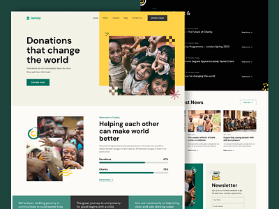 Non-Profit Website campaign charity donation fundraising non profit non profit website uiux user interface web design website
