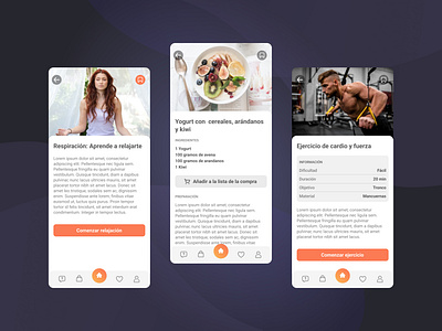 Health App - Mobile app design health mobile nutrition ui ux