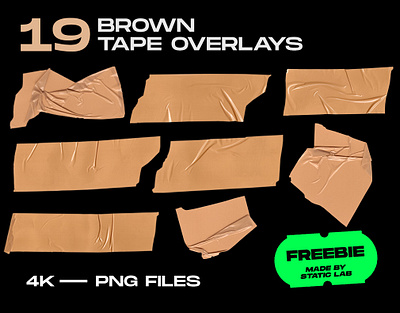 19 Brown Tape Overlays (*FREEBIE*) background black tape branding graphic design grunge overlay texture textures