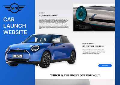 Car Launch Website app branding design graphic design illustration logo typography ui ux vector website