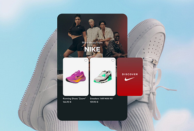 Brand Section for Shopping App app browse design fashion ios mobile nike shoes shopping ui