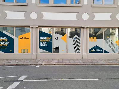 Window Signage - The Summit office signage print window