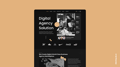 Digital Agency Services Web App advertisement agency branding design development digital figma landing page marketing seo services software house uiux web services