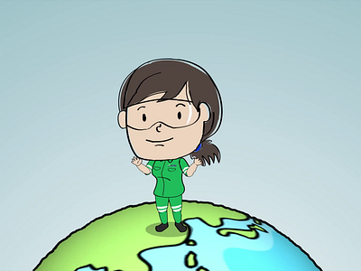 2D Animated Explainer 2d animation after effects animated explainer character animation earth day vector illustration