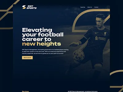 SW1 Website branding football sports web design web development webflow