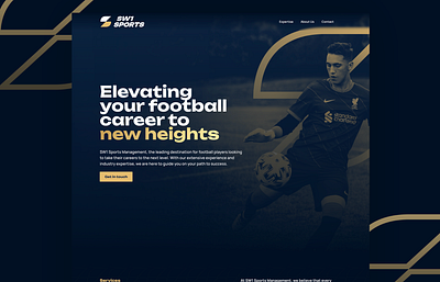 SW1 Website branding football sports web design web development webflow
