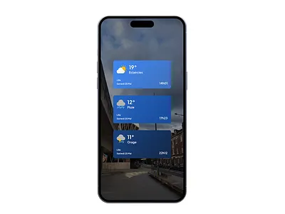 Widget Météo - Daily UI #5 design thinking meteo ui ui design uiux ux widget