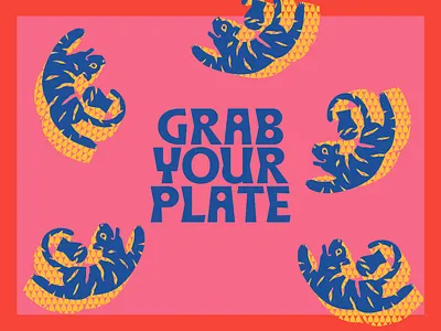 Vibrant Illustrations for Indian Restaurant branding cafe character colorful design identity illustration logotype restaurant