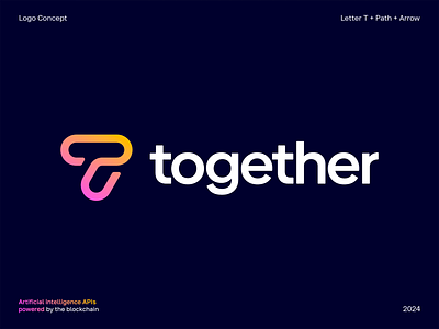 Together design icon logo logodesign logotype monogram sign symbol t