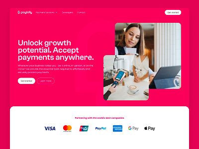 Paylolly Website Design & Development branding payment web design web development webflow