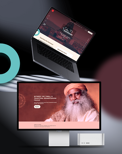Isha Gramotsavam draft redesign webdesign