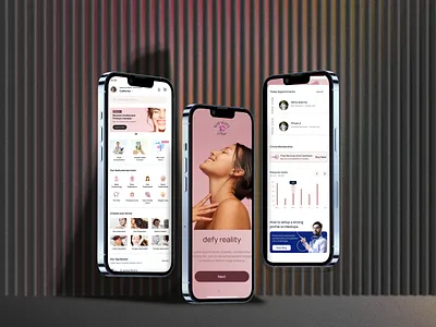 Skincare Beauty App Design Mobile App app login screen medispa skincare beauty skincareapp ui ui design ux