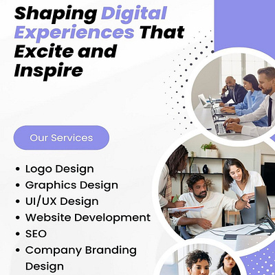 Shaping Digital Experiences That Excite and Inspire branding digitalmarketing graphicdesign logodesign ppc seo vulureconcepts webdesign