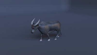 Buffalo (Animation) 3d 3d modeling animal animation blender camera design game game design light render riging uv unwrapping walk animation