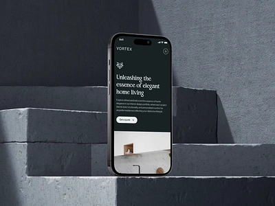 Vortex: Interior Designer Website - Mobile Responsive agency editorial homepage interior interior design landing page layout mobile mobile responsive product design property responsive typography ui uidesign uiux ux web design website website design
