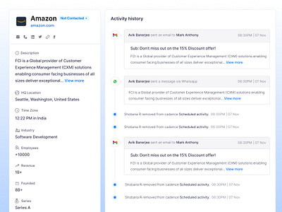 Account details UI account account details page account details ui activity feed activity history branding company details ui detail details page details ui feed logo product design ui uiux ux ux research